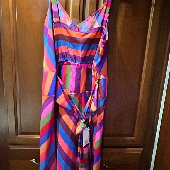 A New Day Colorful Striped Dress XL - Picture 2 of 10